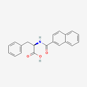 molecular formula C20H17NO3 B14414090 N-(Naphthalene-2-carbonyl)-D-phenylalanine CAS No. 86808-12-0