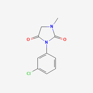 molecular formula C10H9ClN2O2 B14414096 3-(3-Chlorophenyl)-1-methylimidazolidine-2,4-dione CAS No. 83996-80-9