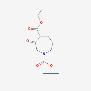 molecular formula C14H23NO5 B1441410 1-Tert-butyl 4-ethyl 3-oxoazepane-1,4-dicarboxylate CAS No. 98977-38-9