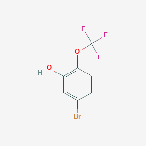 molecular formula C7H4BrF3O2 B1441415 5-Bromo-2-(trifluoromethoxy)phenol CAS No. 1048963-39-8