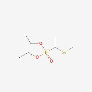 molecular formula C7H17O3PSe B14414152 Phosphonic acid, [1-(methylseleno)ethyl]-, diethyl ester CAS No. 80436-45-9