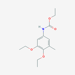 molecular formula C14H21NO4 B14414192 Ethyl (3,4-diethoxy-5-methylphenyl)carbamate CAS No. 84971-89-1