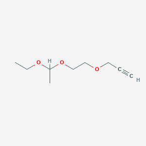 molecular formula C9H16O3 B14414215 3-[2-(1-Ethoxyethoxy)ethoxy]prop-1-yne CAS No. 83236-01-5