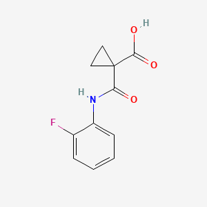molecular formula C11H10FNO3 B1441425 1-[(2-氟苯基)氨基甲酰基]环丙烷-1-羧酸 CAS No. 918642-61-2