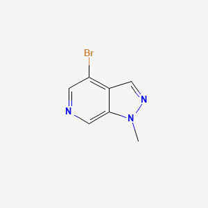molecular formula C7H6BrN3 B1441427 4-溴-1-甲基-1H-吡唑并[3,4-c]吡啶 CAS No. 1032943-41-1