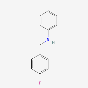 molecular formula C13H12FN B14414295 n-(4-Fluorobenzyl)aniline 
