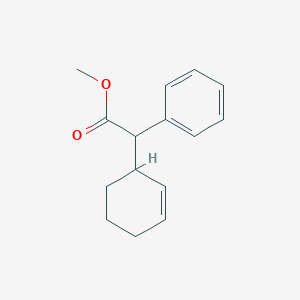 molecular formula C15H18O2 B14414299 Methyl 2-cyclohex-2-en-1-yl-2-phenylacetate CAS No. 86769-71-3