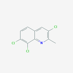 molecular formula C10H6Cl3N B14414306 3,7,8-Trichloro-2-methylquinoline CAS No. 84086-96-4