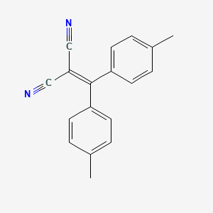 molecular formula C18H14N2 B14414308 Propanedinitrile, [bis(4-methylphenyl)methylene]- CAS No. 82074-10-0