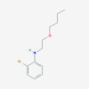 molecular formula C12H18BrNO B1441431 2-bromo-N-(2-butoxyethyl)aniline CAS No. 1247450-26-5