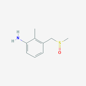molecular formula C9H13NOS B1441437 3-(Methanesulfinylmethyl)-2-methylaniline CAS No. 1250316-56-3