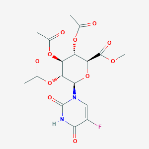 Methyl (2S,3S,4S,5R,6R)-3,4,5-triacetyloxy-6-(5-fluoro-2,4-dioxopyrimidin-1-yl)oxane-2-carboxylate
