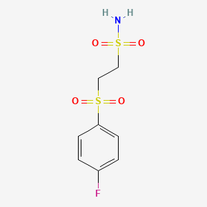 molecular formula C8H10FNO4S2 B1441441 2-(4-Fluorobenzenesulfonyl)ethane-1-sulfonamide CAS No. 1354953-79-9