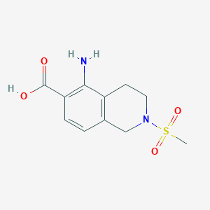 5-Amino-2-methanesulfonyl-1,2,3,4-tetrahydroisoquinoline-6-carboxylic acid