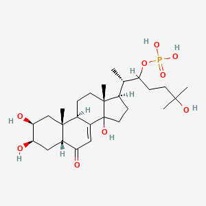 molecular formula C27H45O9P B14414455 Ecdysone-22-phosphate CAS No. 82183-62-8
