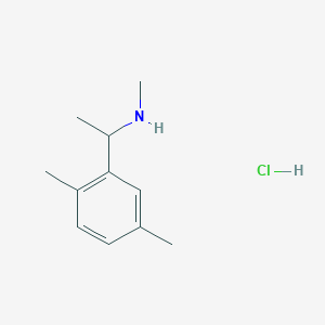 molecular formula C11H18ClN B1441446 [1-(2,5-Dimethylphenyl)ethyl](methyl)amine hydrochloride CAS No. 1334146-84-7