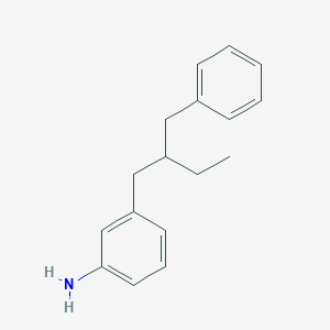 molecular formula C17H21N B14414464 3-(2-Benzylbutyl)aniline CAS No. 80861-26-3