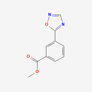 molecular formula C10H8N2O3 B1441449 Methyl 3-(1,2,4-oxadiazol-5-yl)benzoate CAS No. 1354951-60-2