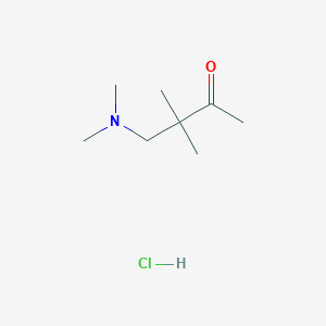molecular formula C8H18ClNO B1441450 4-(Dimethylamino)-3,3-dimethylbutan-2-one hydrochloride CAS No. 1354953-81-3