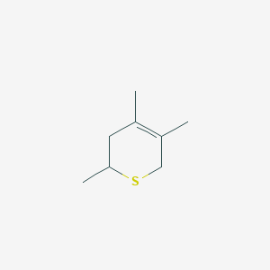 molecular formula C8H14S B14414525 2,4,5-Trimethyl-3,6-dihydro-2H-thiopyran CAS No. 84040-20-0