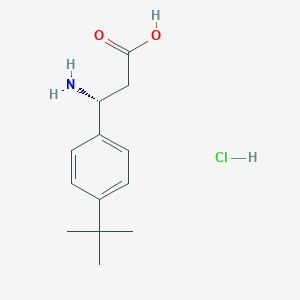 (3R)-3-amino-3-(4-tert-butylphenyl)propanoic acid hydrochloride
