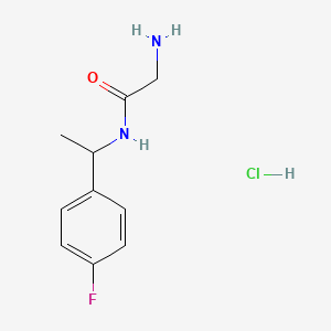 2-amino-N-[1-(4-fluorophenyl)ethyl]acetamide hydrochloride