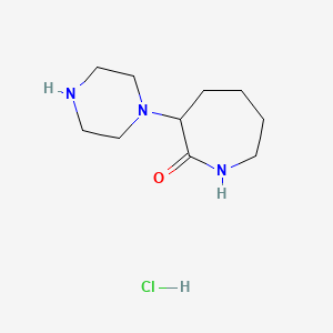 3-(Piperazin-1-yl)azepan-2-one hydrochloride