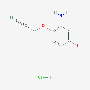 5-Fluoro-2-(prop-2-yn-1-yloxy)aniline hydrochloride