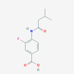 3-Fluoro-4-(3-methylbutanamido)benzoic acid