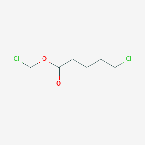 molecular formula C7H12Cl2O2 B14414645 Chloromethyl 5-chlorohexanoate CAS No. 80418-56-0