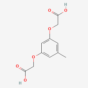 molecular formula C11H12O6 B14414651 Acetic acid, 2,2'-[(5-methyl-1,3-phenylene)bis(oxy)]bis- CAS No. 87425-59-0