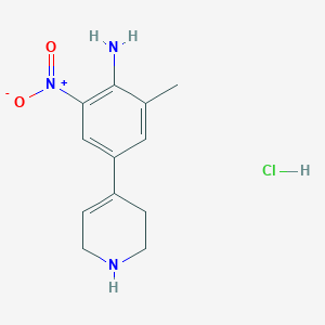 2-Methyl-6-nitro-4-(1,2,3,6-tetrahydropyridin-4-yl)aniline hydrochloride