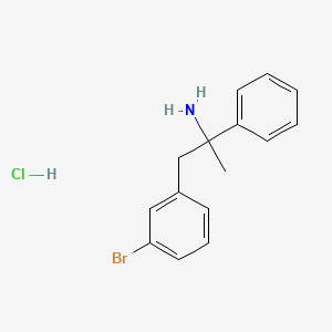 1-(3-Bromophenyl)-2-phenylpropan-2-amine hydrochloride