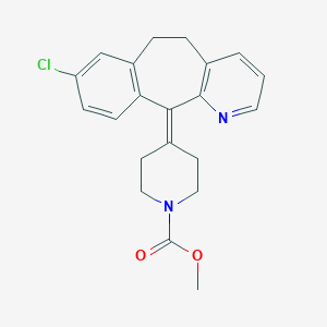 molecular formula C21H21ClN2O2 B144147 Desloratadine N-Carboxylic Acid Methyl Ester CAS No. 165740-03-4