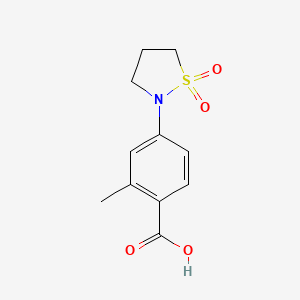 4-(1,1-Dioxo-1$l^{6},2-thiazolidin-2-yl)-2-methylbenzoic acid