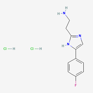 2-[4-(4-fluorophenyl)-1H-imidazol-2-yl]ethan-1-amine dihydrochloride