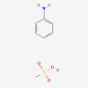 molecular formula C7H11NO3S B14414754 Aniline;methanesulfonic acid CAS No. 82220-46-0