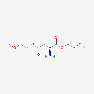 molecular formula C10H19NO6 B14414795 Bis(2-methoxyethyl) L-aspartate CAS No. 86150-70-1