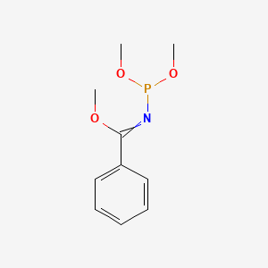 molecular formula C10H14NO3P B14414814 Methyl N-(dimethoxyphosphanyl)benzenecarboximidate CAS No. 83264-54-4