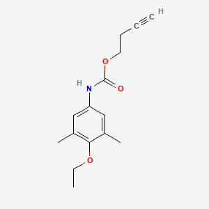 molecular formula C15H19NO3 B14414851 But-3-yn-1-yl (4-ethoxy-3,5-dimethylphenyl)carbamate CAS No. 84971-12-0