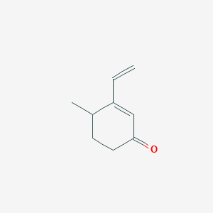 molecular formula C9H12O B14414873 3-Ethenyl-4-methylcyclohex-2-en-1-one CAS No. 84488-28-8