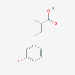 molecular formula C11H13FO2 B1441488 4-(3-氟苯基)-2-甲基丁酸 CAS No. 1354950-70-1