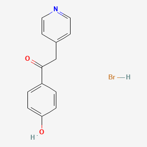 B1441490 1-(4-Hydroxyphenyl)-2-(pyridin-4-yl)ethan-1-one hydrobromide CAS No. 1354954-46-3
