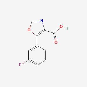 molecular formula C10H6FNO3 B1441492 5-(3-氟苯基)-1,3-噁唑-4-羧酸 CAS No. 1083401-22-2