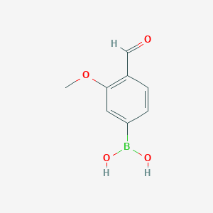 molecular formula C8H9BO4 B1441493 (4-Formyl-3-methoxyphenyl)boronic acid CAS No. 815620-00-9