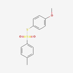 molecular formula C14H14O3S2 B14414935 S-(4-Methoxyphenyl) 4-methylbenzene-1-sulfonothioate CAS No. 80472-59-9