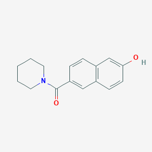 molecular formula C16H17NO2 B1441495 6-(Piperidin-1-ylcarbonyl)-2-naphthol CAS No. 871121-70-9
