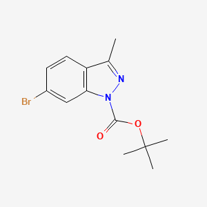 molecular formula C13H15BrN2O2 B1441496 叔丁基 6-溴-3-甲基-1H-吲唑-1-羧酸酯 CAS No. 1300582-43-7