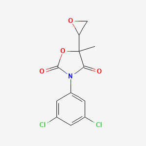 molecular formula C12H9Cl2NO4 B14414967 Vinclozolin epoxide CAS No. 82532-83-0