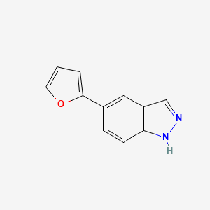 molecular formula C11H8N2O B1441497 5-(furan-2-yl)-1H-indazole CAS No. 885272-43-5